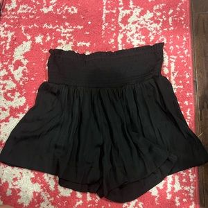 Black Silk Shorts